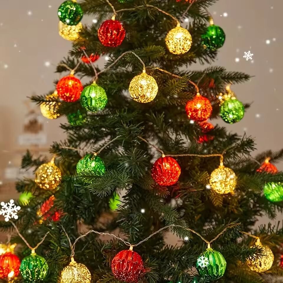 Lighting Christmas Decor - ไฟประดับตกแต่งคริสต์มาส 1.5 เมตร 10 หลอด LED