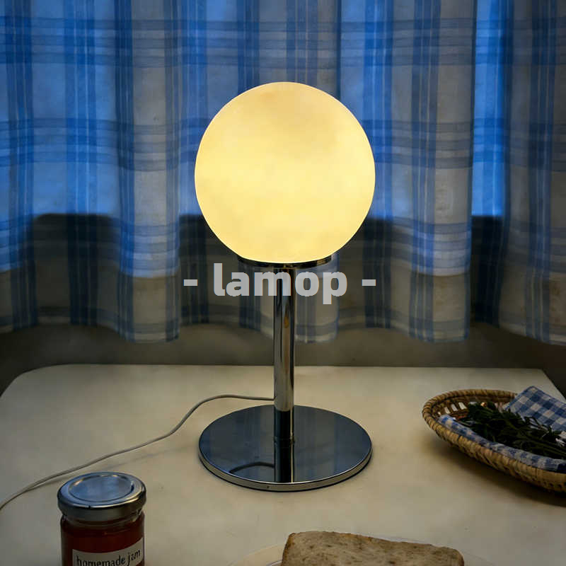 โคมไฟตั้งโต๊ะทรงกลมสีขาวนม โคร - Decor Lighting Lamps บทวิจารณ์และราคา