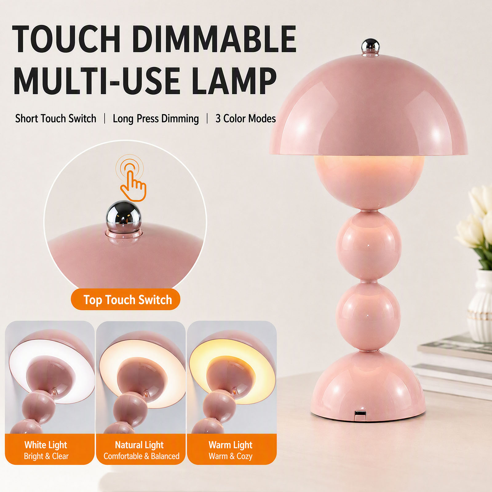 โคมไฟตั้งโต๊ะรูปเห็ดสไตล์วินเท - Decor Lighting Lamps บทวิจารณ์และราคา
