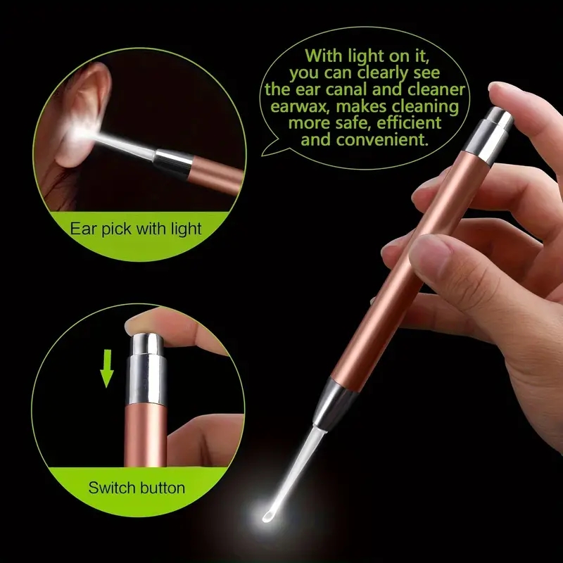ที่แคะหูสแตนเลสเรืองแสงพร้อมไฟ - Lighting Visual บทวิจารณ์และราคา
